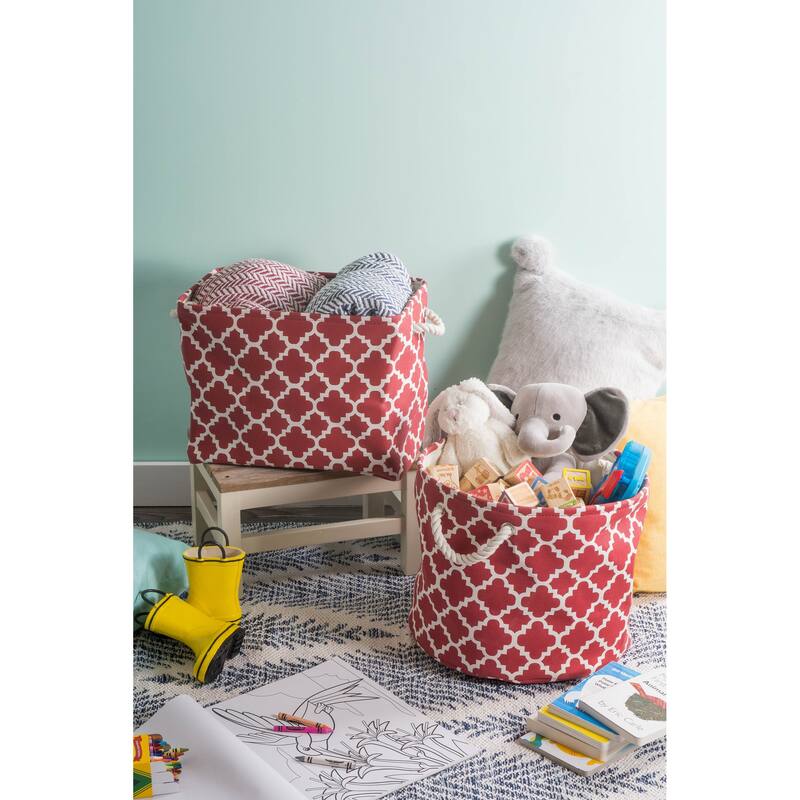 DII Lattice Decorative Storage Bin