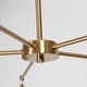 preview thumbnail 7 of 9, Blobfish Modern Gold 5-Light Glass Chandelier Radial Light for Living Dining Room - Dia.28.7" x H24.8"