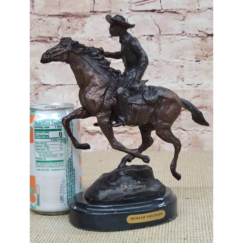 Original Thomas. Trooper Bronze Sculpture Man Riding Horse Figurine Figure Sale