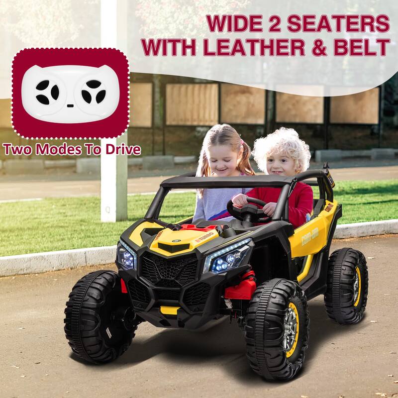 24V 2 Seater Kids Ride on UTV Car w/Remote Control