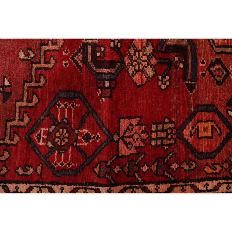 ECARPETGALLERY Hand-knotted Andelz Red Wool Rug - 3'8 x 7'1
