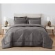 preview thumbnail 1 of 10, Cannon Solid Oversized Percale 3 Piece Comforter Set Grey - Oversized Queen