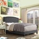 preview thumbnail 3 of 16, Moser Bay Home Aletheia Tufted Upholstered Bed, Solid Wood Platform Bed