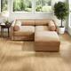 Option 2 Seater with Ottoman Camel