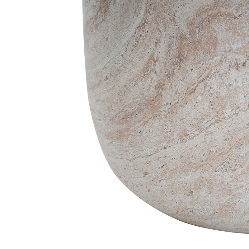 Bianca Outdoor Lightweight Concrete Side Table by Christopher Knight Home