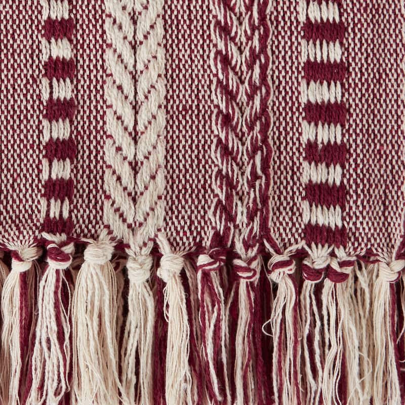 DII Braided Stripe Decorative Throw