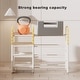 preview thumbnail 5 of 3, Kids Bookshelf and Toy Storage, 4-Tier Toy Organizers W/8 Removable Storage Bins, Kids Toy Storage Organizer for Study Room