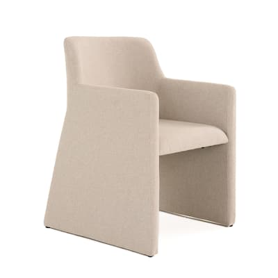 Modrest Lasara Modern Beige Fabric Dining Chair