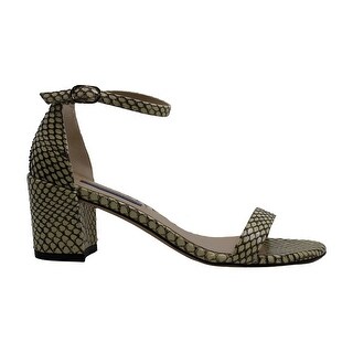 BELLAMARIE NXT-11 Women Ankle Strappy Wood Like Wedge Platform Sandal Size:7.5 Color:WHITE
