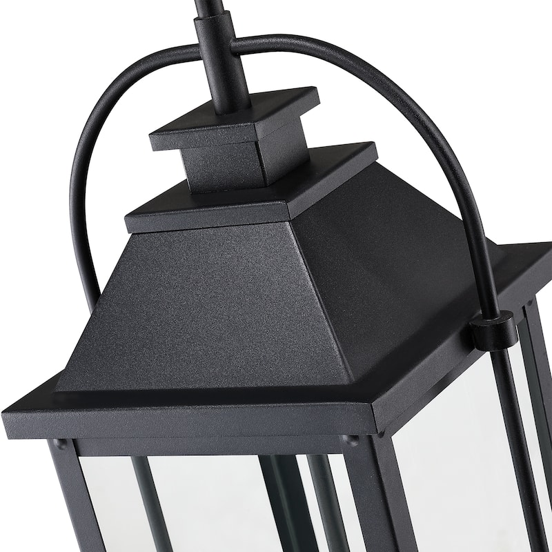 Brits 3-Light Black Outdoor Pendant Light - 18.7 in. H