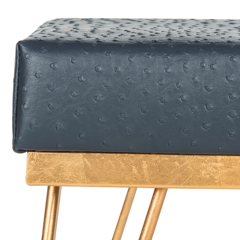 SAFAVIEH Wilke Mid-Century Square Bench - 16" x 16" x 17.8" - 16Wx16Dx18H