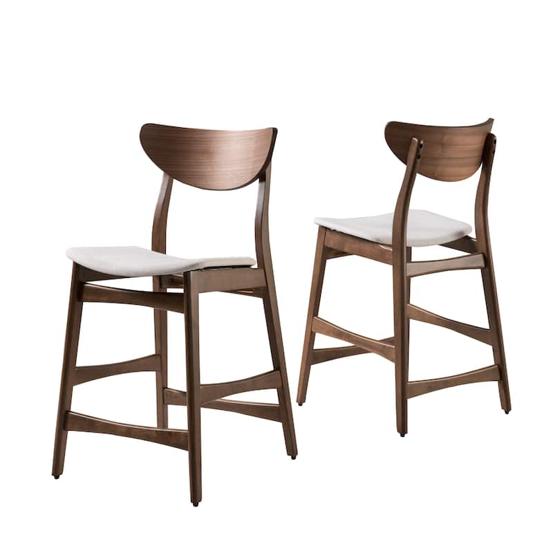 Carson Carrington Lund Wood 24-inch Counter Stool (Set of 2) by Christopher Knight Home