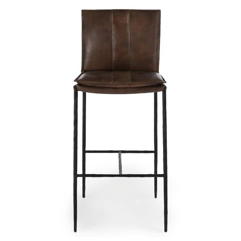 Classic Home Tuscan Leather Bar and Counter Stool