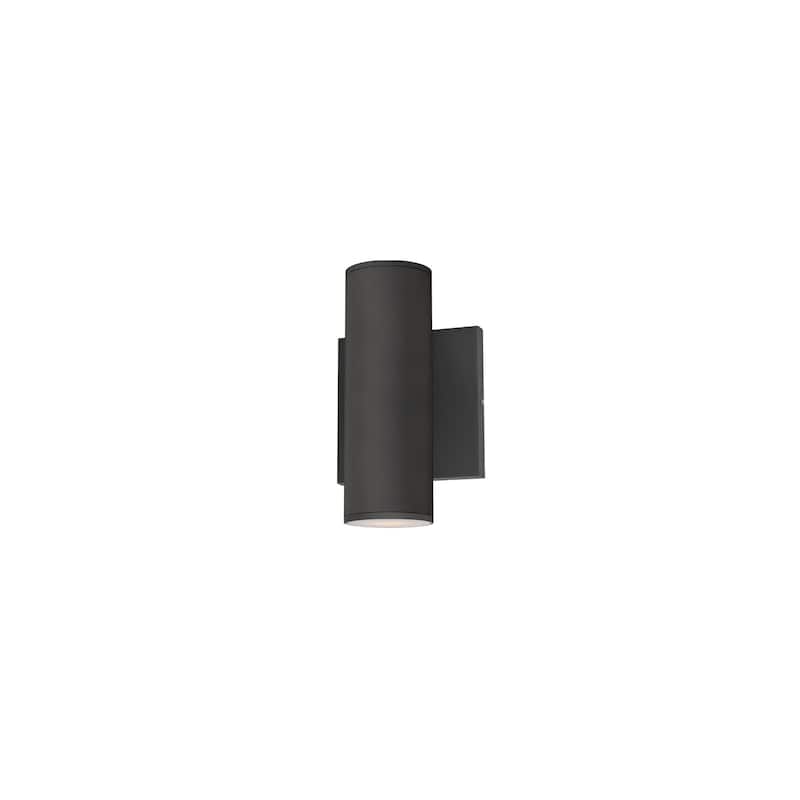 Maxim 86431 Calibro 2 Light 8" Tall LED Outdoor Wall Sconce - Architectural Bronze