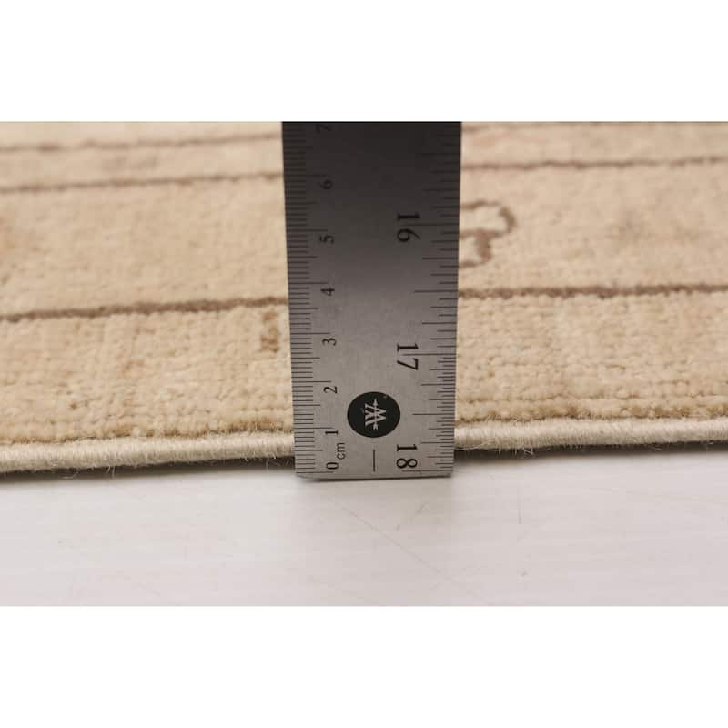 ECARPETGALLERY Hand-knotted Chobi Finest Khaki Wool Rug - 10'7 x 14'7