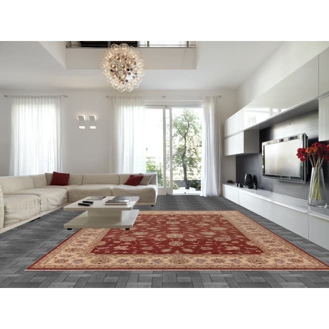 All-Over Floral Peshawar Oriental Large Area Rug Handmade Wool Carpet - 11'8" X 15'0"