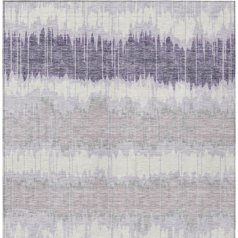 HomeRoots Striped Transitional Rectangle Outdoor Rug
