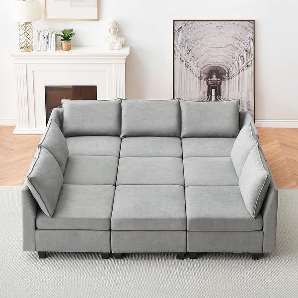 Gray tyson 4 piece sale l modular sectional sofa