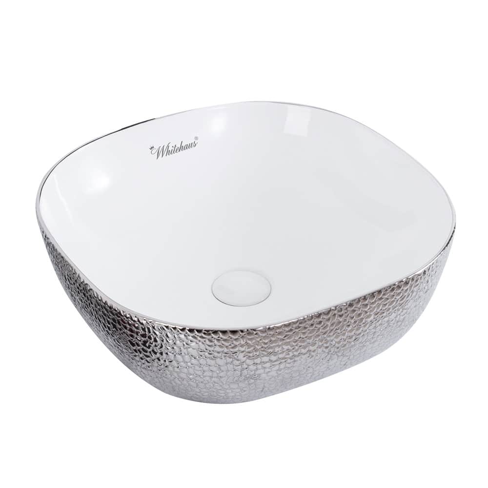 Whitehaus Isabella Plus 16-5/8" Vitreous China Vessel Bathroom Sink