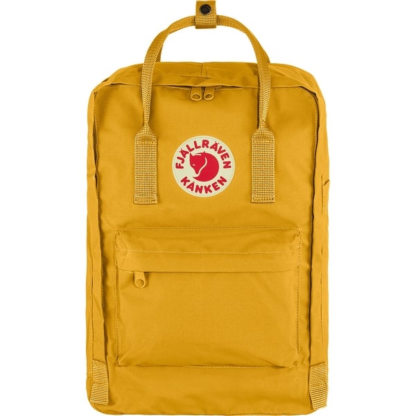slide 2 of 4, Fjallraven 15-Inch Kanken Laptop Backpack - Comfortable Straps, Ochre
