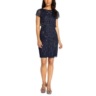 chinese dress ladies Adrianna Women's Pleather Lace Detail Midi Dress - Black