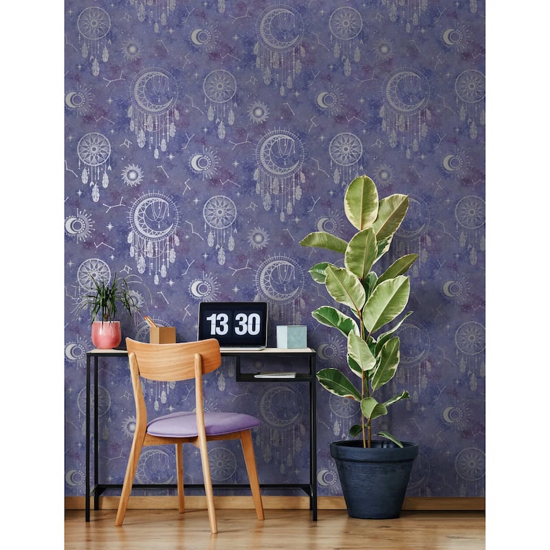 Dream Catcher Metallic Wallpaper – 396in x 20.8in