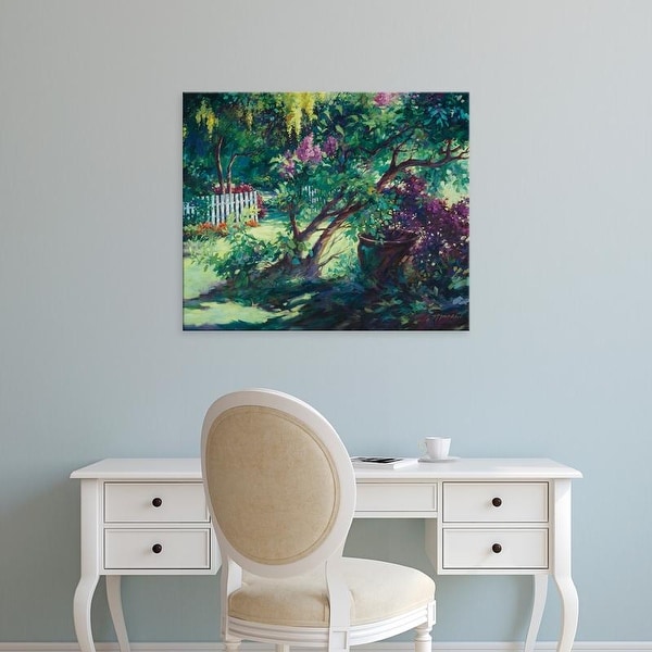 Easy Art Prints Julie G. Pollard's 'From Under the Lilac' Premium Canvas Art