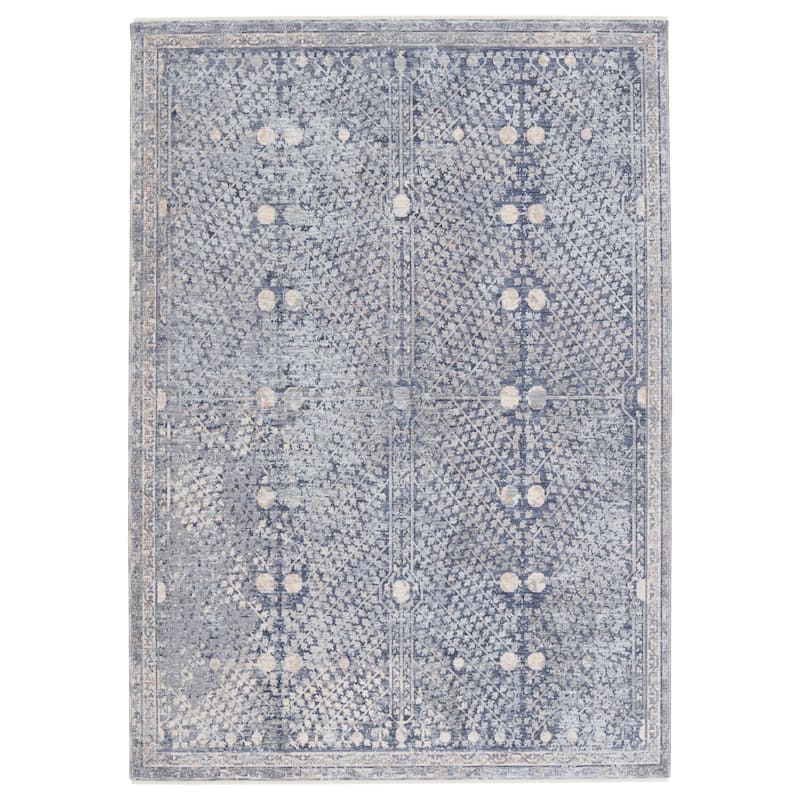 Lastelle Floral Area Rug - 5' x 8' - Blue/Light Gray - Runner/Rectangle