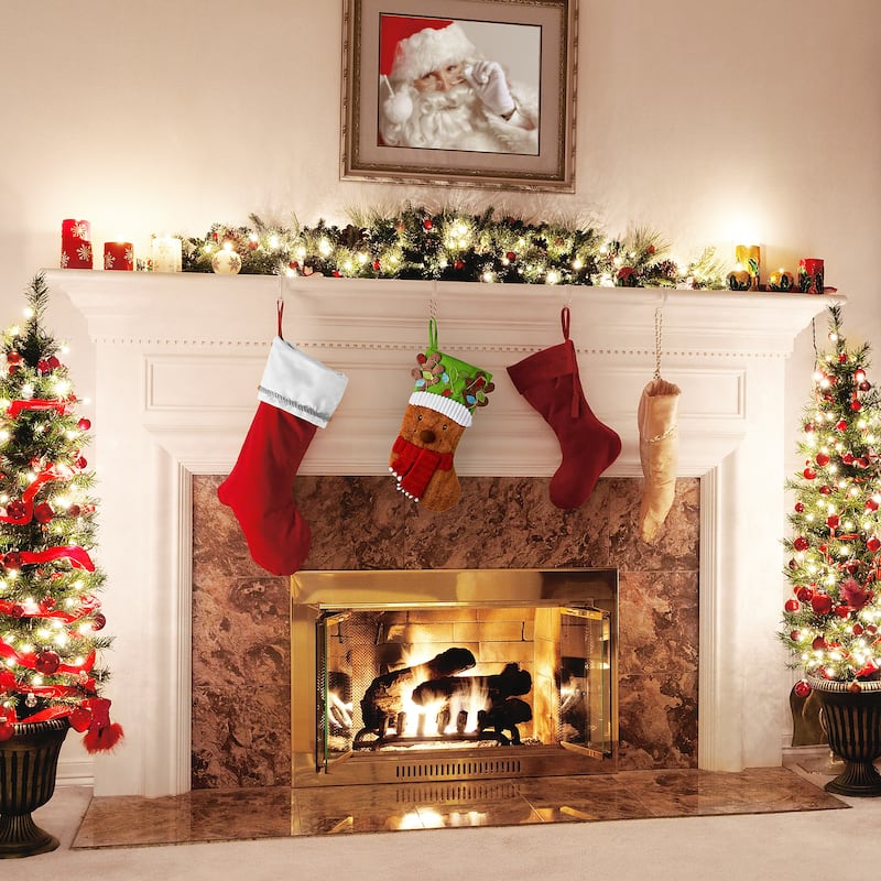 National Tree Company 20 in. Be Merry Collection Novelty Teddy Bear Stocking - 20 in
