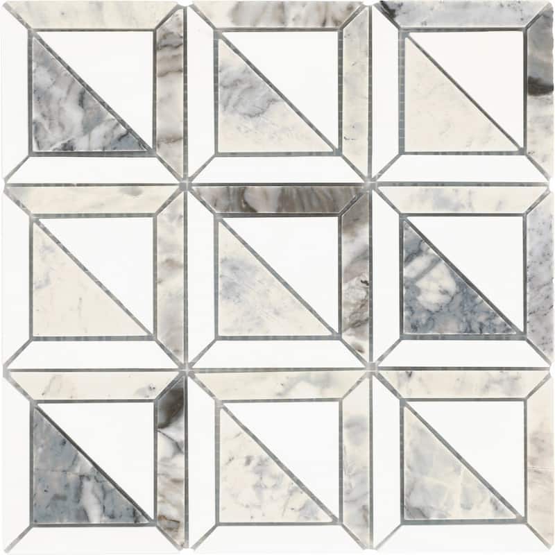 Daltile Gamma Natural Stone Window Wall and Floor Mosaic Tile (Set of 10)
