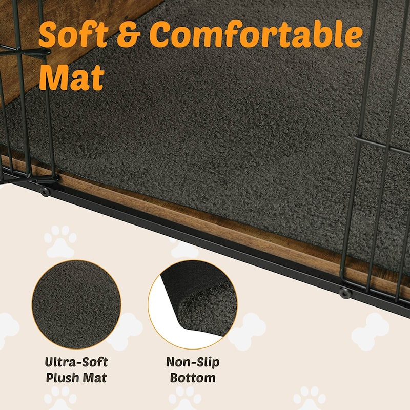 Wooden Dog Kennel Furniture, Heavy Duty End Table Pet Crate