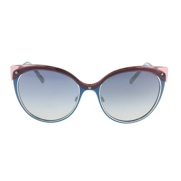 Shop Burberry Be3096 12641g Purple Blue Cat Eye Sunglasses 55 17 140 Overstock 30439109