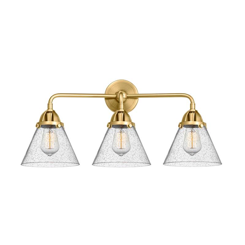 Innovations Lighting Nouveau 2 Cone - 3 Light 26" Bath Vanity Light