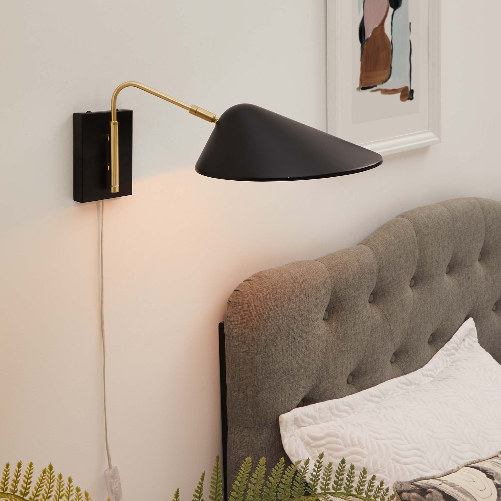 West elm shop plug in sconce