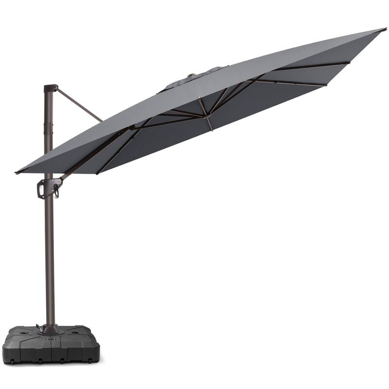 Crestlive Products Outdoor 10ft Patio Cantilever Offset Umbrella with Base