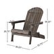 preview thumbnail 27 of 54, Hanlee Acacia Wood Folding Adirondack Chair by Christopher Knight Home - 29.50" W x 35.75" D x 34.25" H