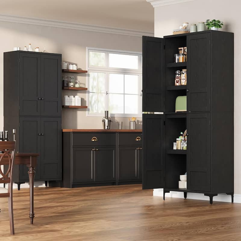71 Inch Tall Storage Cabinet, 5 - Tier Kitchen Pantry Cabinet