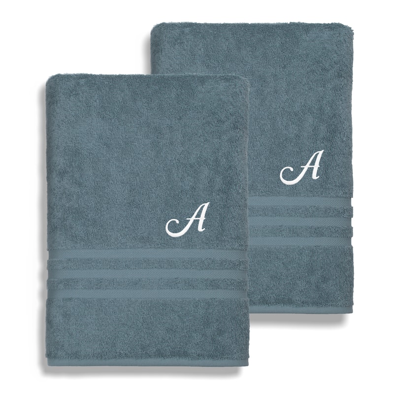 Authentic Hotel and Spa 100% Turkish Cotton 2PC Denzi Bath Sheet Set. - A