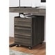 preview thumbnail 1 of 3, Signature Design by Ashley Zendex Brown/Beige File Cabinet