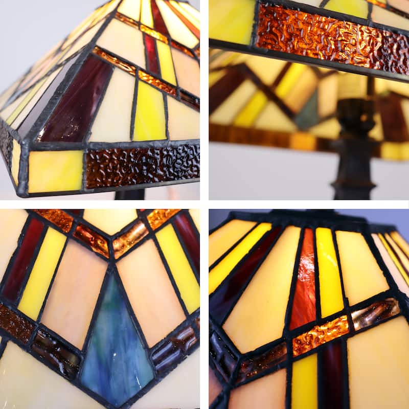 Tiffany Style Mission Design 1-light Blackish Bronze Table Lamp