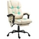 preview thumbnail 19 of 63, Vinsetto Office Desk Chair Recliner, Height Adjustable Movable Lumbar Support with 6-Point Vibrating Massage