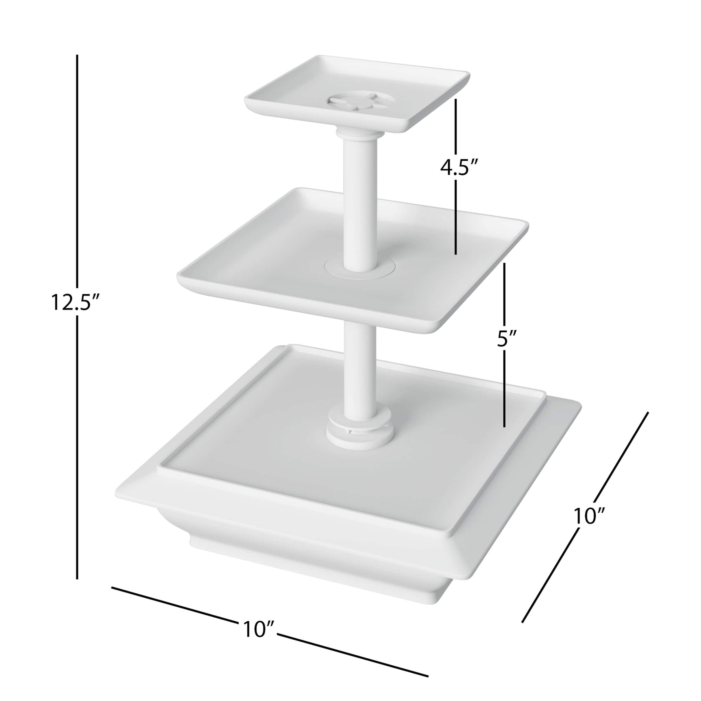 3Tier Cupcake Stand Square Display Stand Dessert Table Display Set