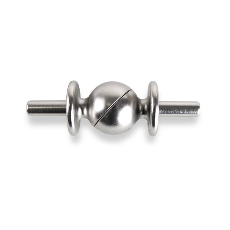 InStyleDesign Corner Connector for 13/16 inch Rod - Satin Nickel