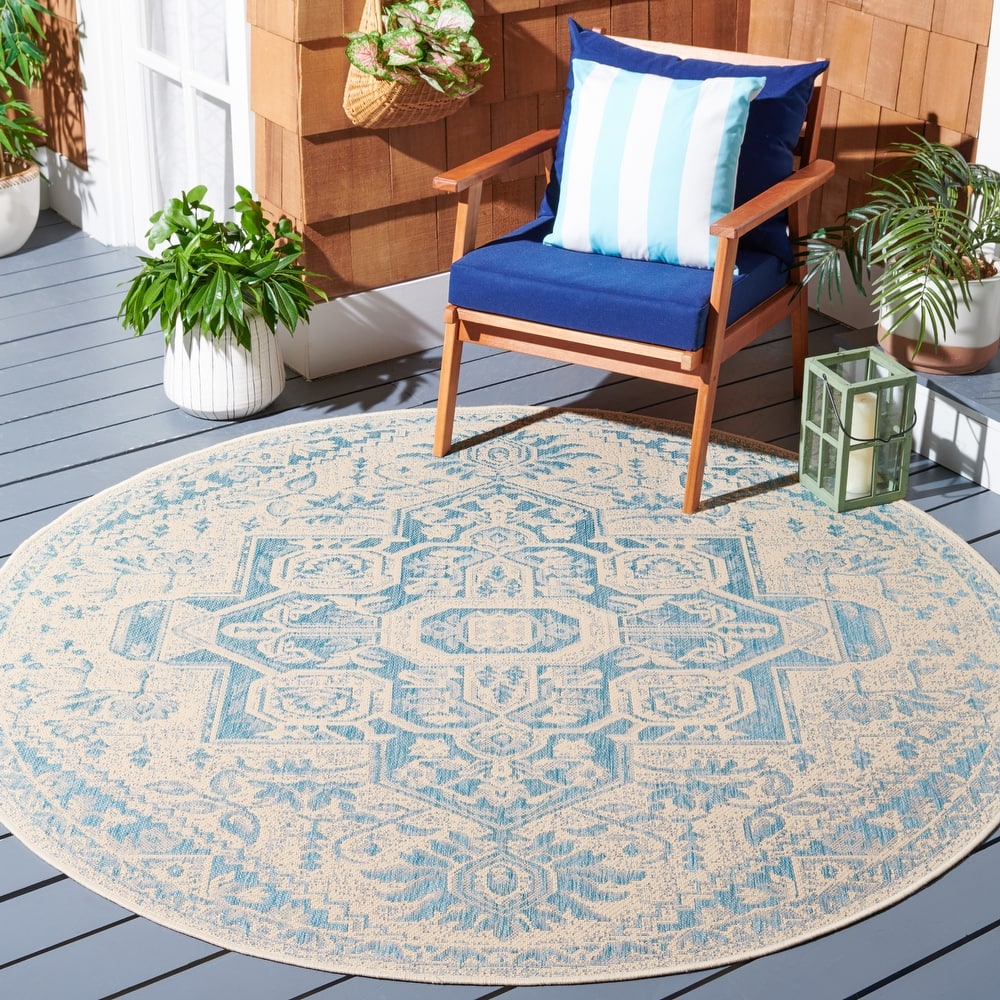 SAFAVIEH Beach House Caoimhe Indoor/ Outdoor Patio Backyard Rug