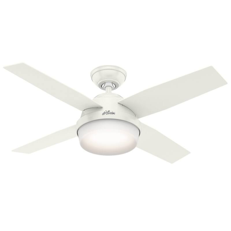 Hunter 44" Dempsey Ceiling Fan with LED Light Kit and Handheld Remote - Contemporary, Transitional, Industrial