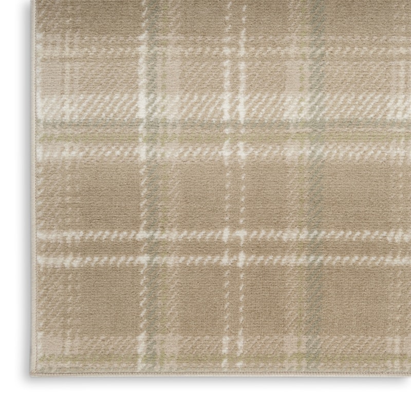 HomeRootsPlaid Country Rectangle Area Rug - 60' X '36' X '0.5