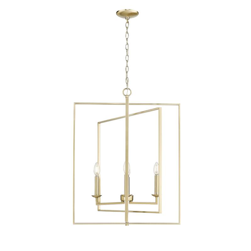 Millennium Lighting Nellis 4 Light Pendant Fixture - 30.75 Inch - Modern Gold