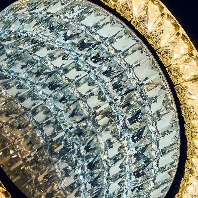 Modern Crystal Chandelier Flush Mount Light