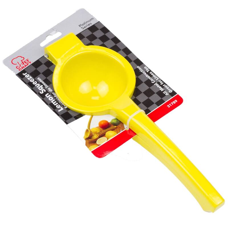 Chef Craft Aluminum Lime / Lemon Squeezer, Yellow