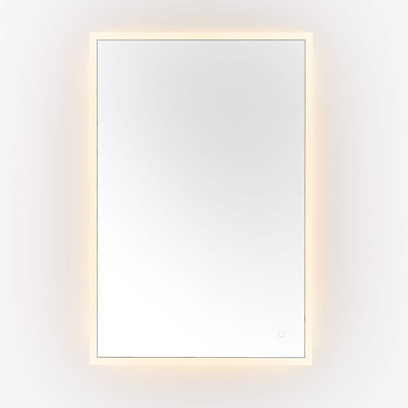 SAFAVIEH Home Houston 24" LED Vanity Mirror - Silver / White